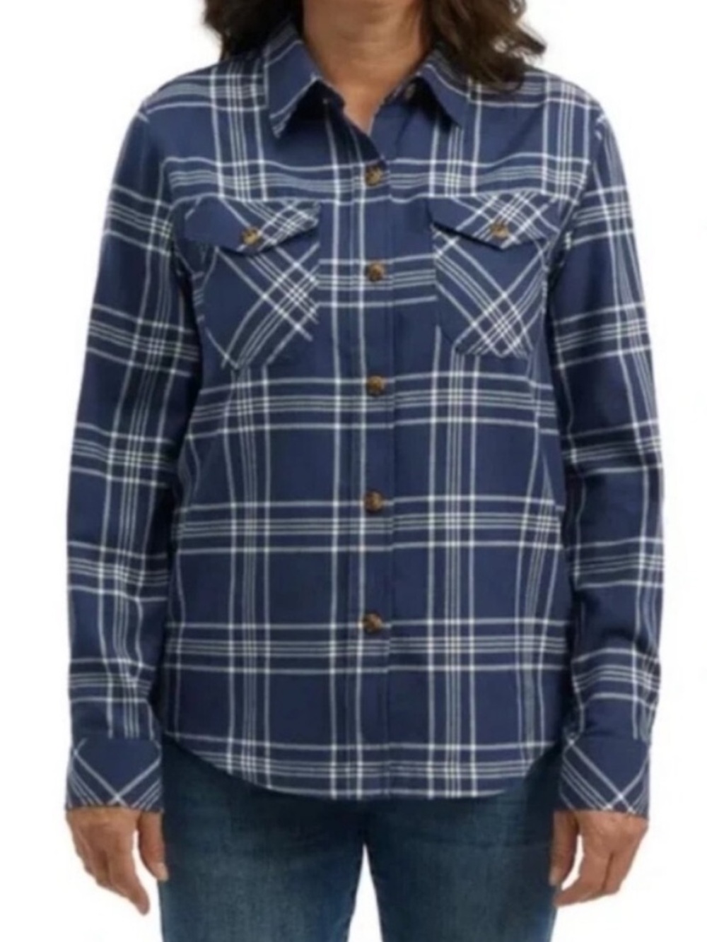 NWT frank. by Frank And Oak Long Sleeve Plaid Shirt 100% Organic Cotton Small